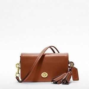 COACH Leather Penny Shoulder Purse